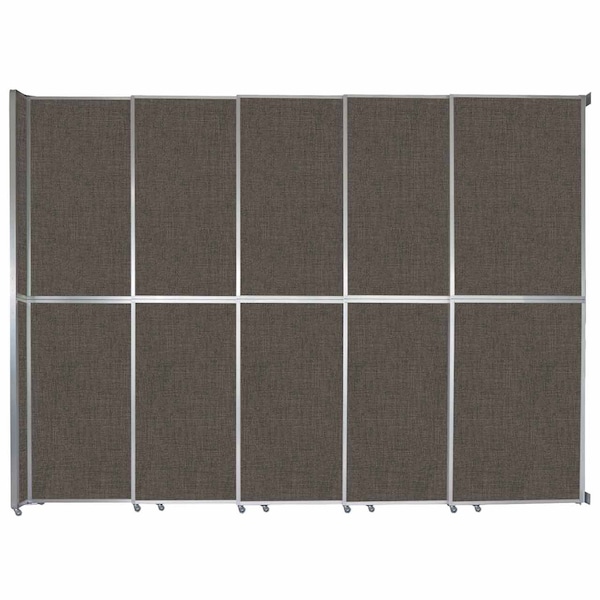 Operable Wall Sliding Room Divider 15'7" x 12'3" Mocha Fabric